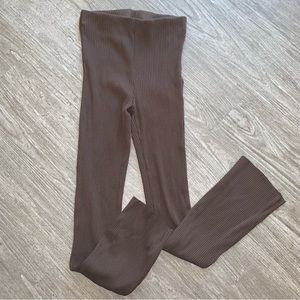 H&M ribbed flare pants size medium
